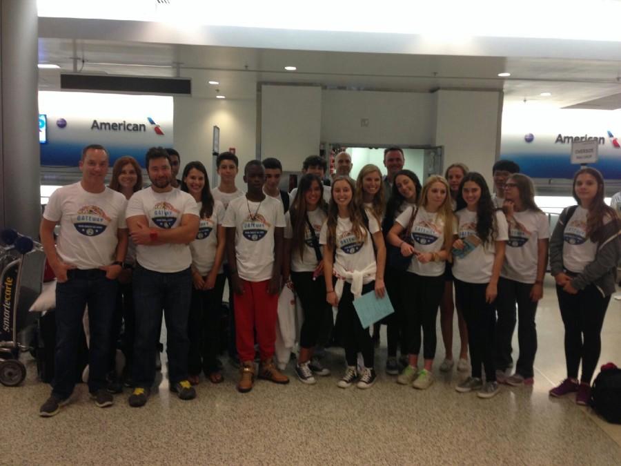 The GATEway group gets ready to board the plane.