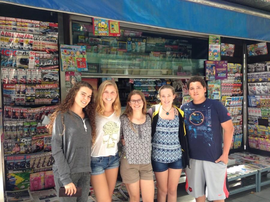 The students taking the Journalism, Moviemaking and Broadcasting Major pose for a photo on their first day of class.