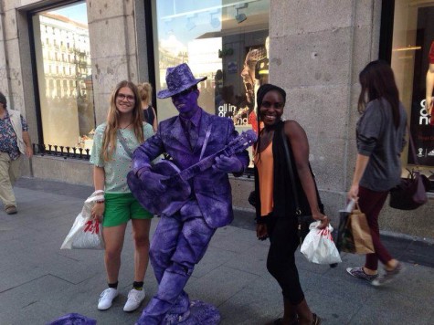 On the street of Puerta de Sol.
