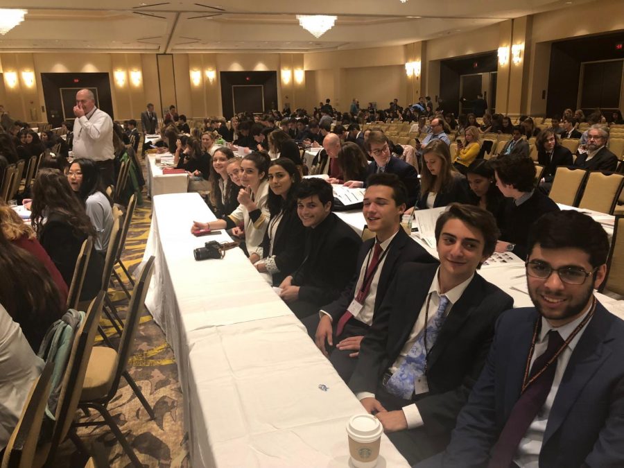 MCDS delegates at Model UN Princeton