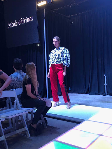 One of Chirinos designs on the runway at her graduation fashion show.