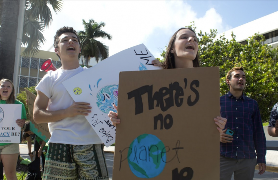 Students from MCDS took to the streets to protest in March of this year.