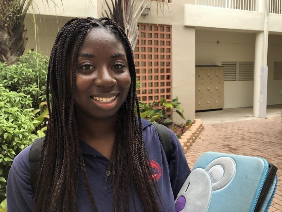 Black+Student+Union+member+Junior+Abbey+Cherenfant+speaks+out.