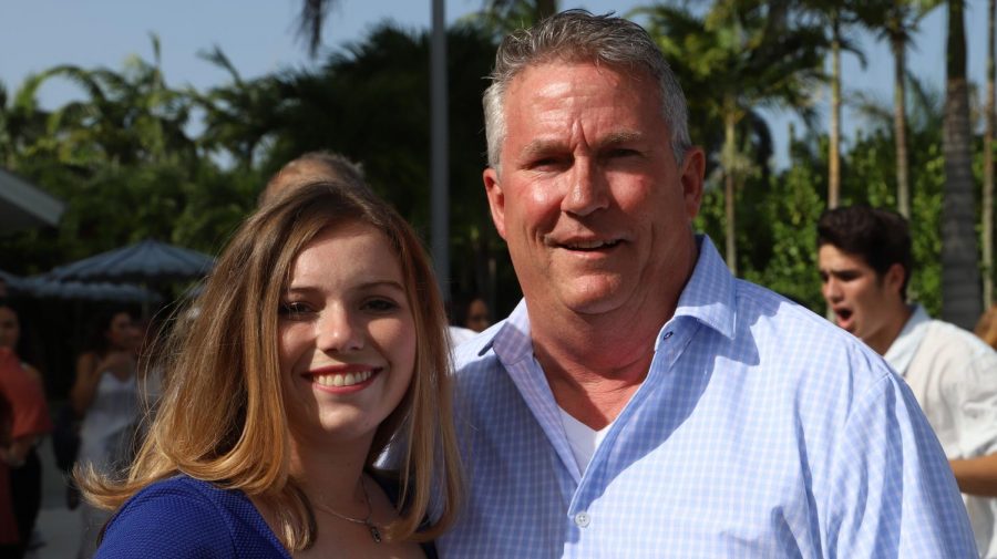 Autumn Flint-Burns and her Dad, Kevin Burns, of KB Christmas Trees