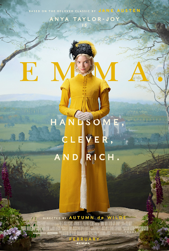 The key art for Emma. designed and shot by director Autumn de Wilde.