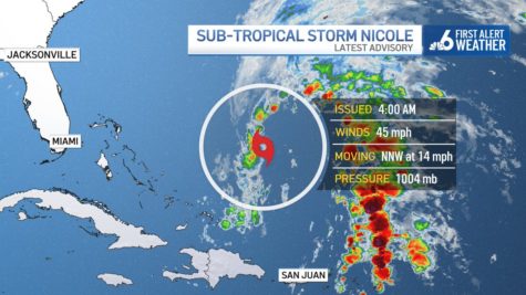 Hurricane Nicole barrels towards Florida